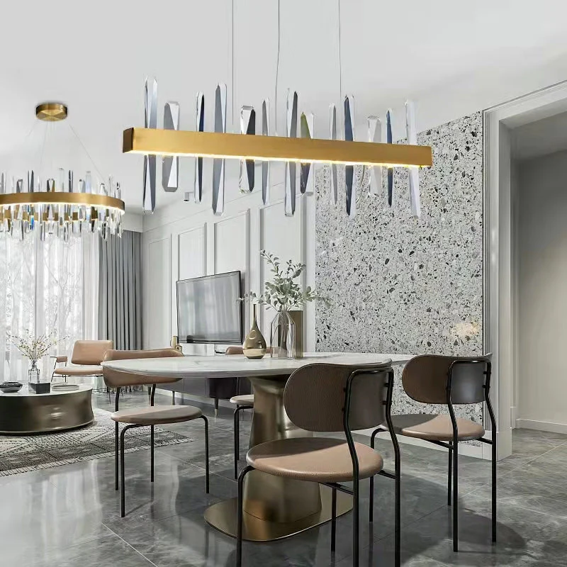 Crystal Chandelier For Dining Room Unique Style Crystal Pendant Light - Image 4