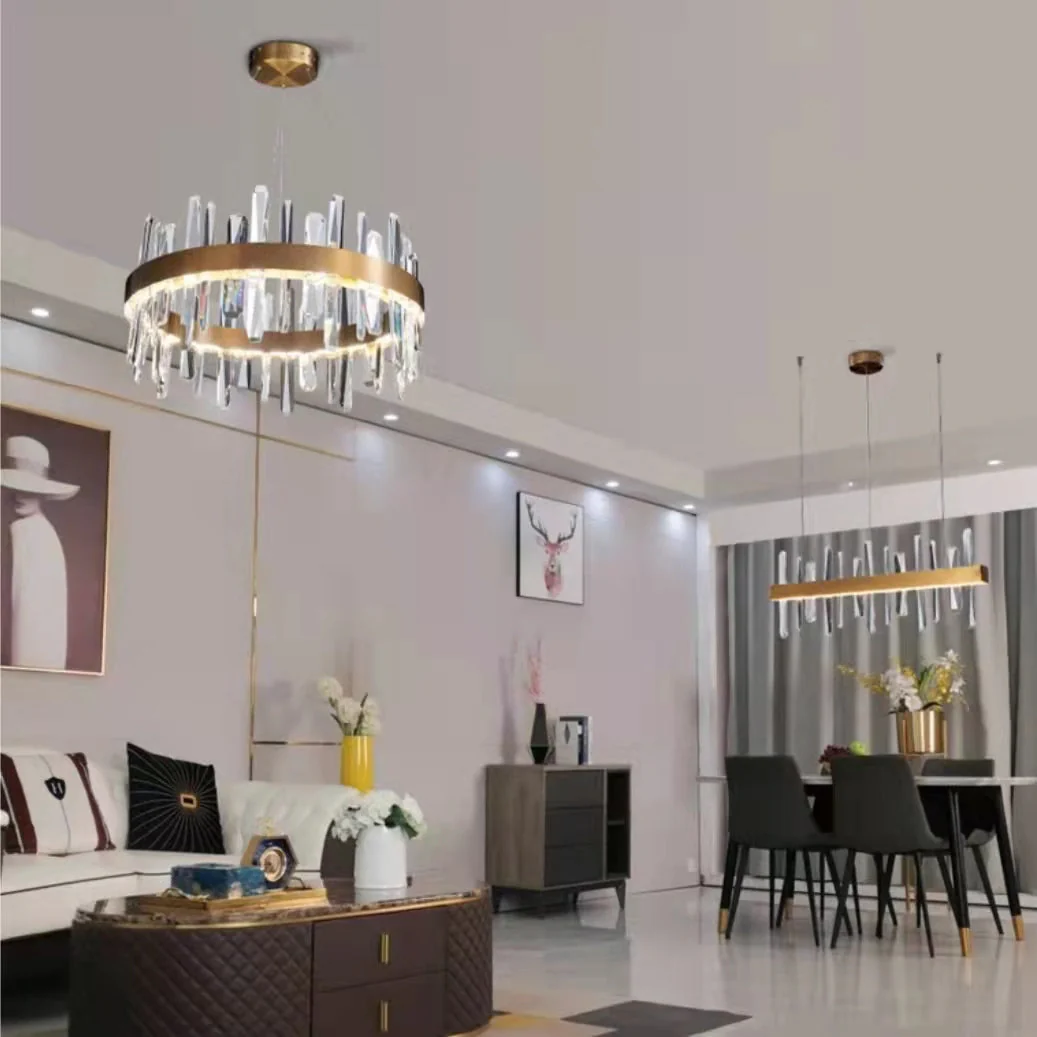 Crystal Chandelier For Dining Room Unique Style Crystal Pendant Light - Image 8