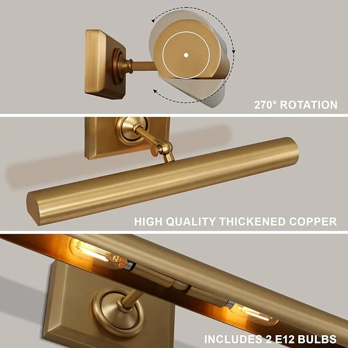 Merlin Brass Picture Light - Image 10
