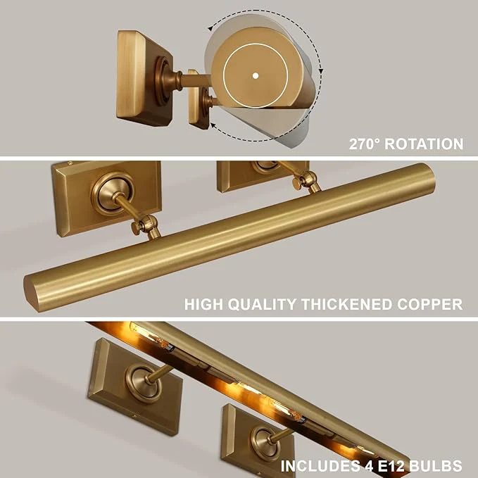 Merlin Brass Picture Light - Image 14