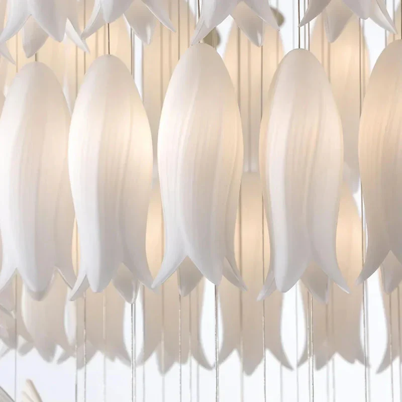 Ceramic Tulip Cascade Staircase Chandelier - Image 9