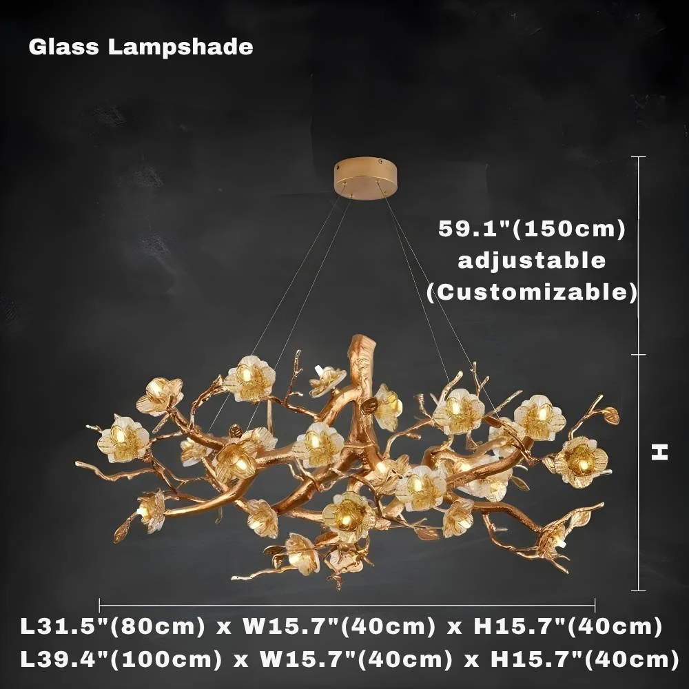 Zendas Branch Crystal Flower Chandelier - Image 13