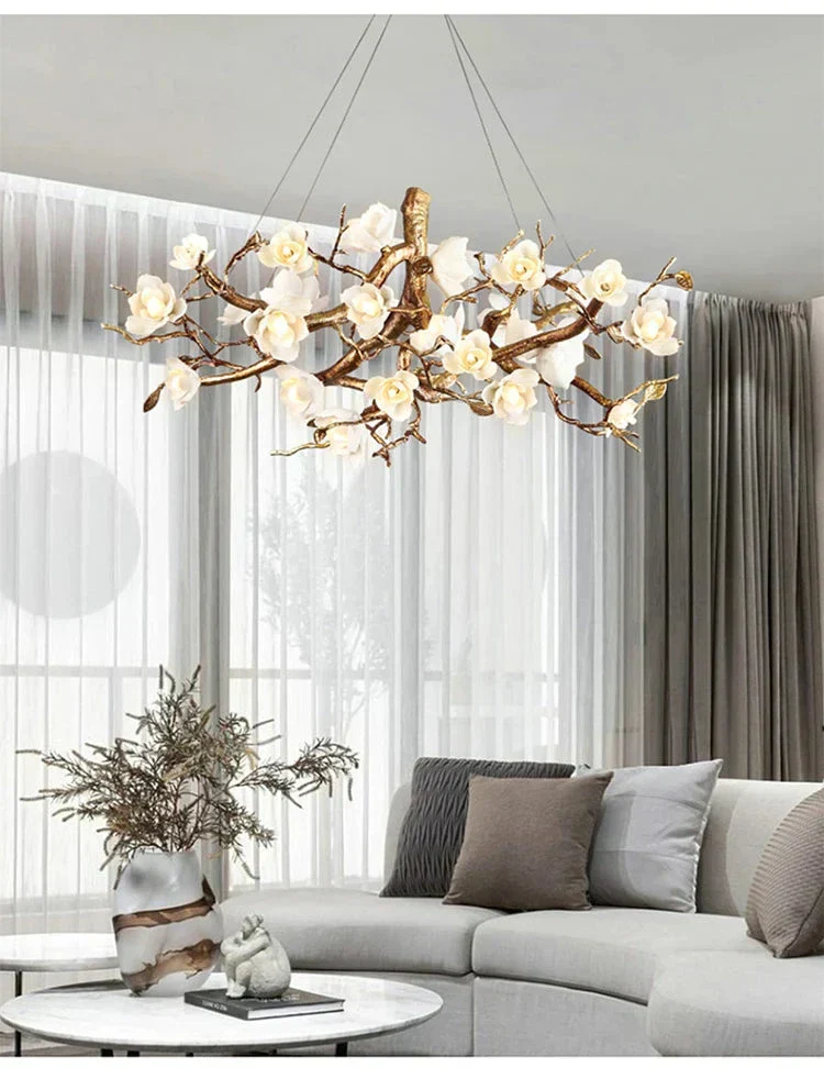 Zendas Branch Crystal Flower Chandelier - Image 6