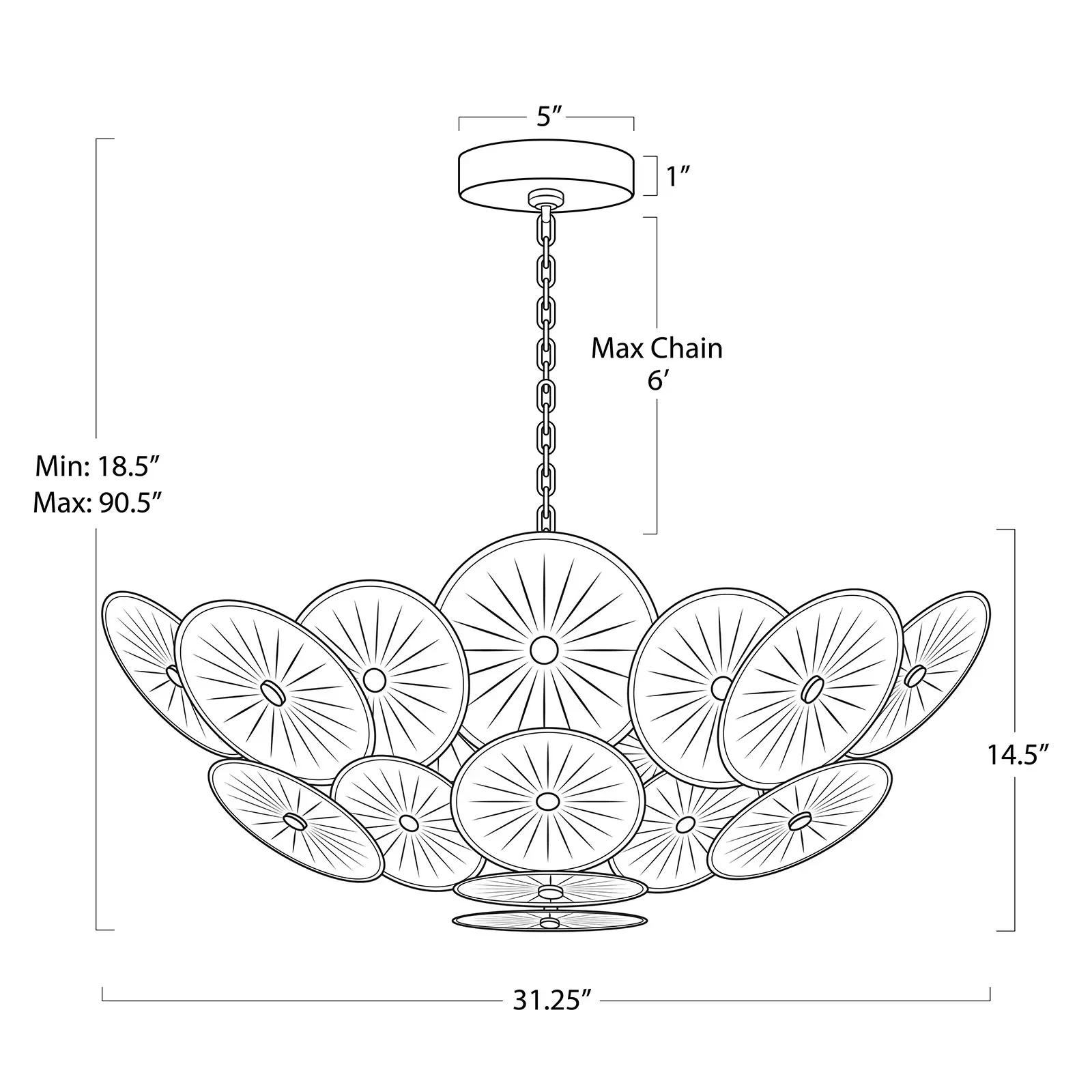 Zinnia Chandelier - Image 5